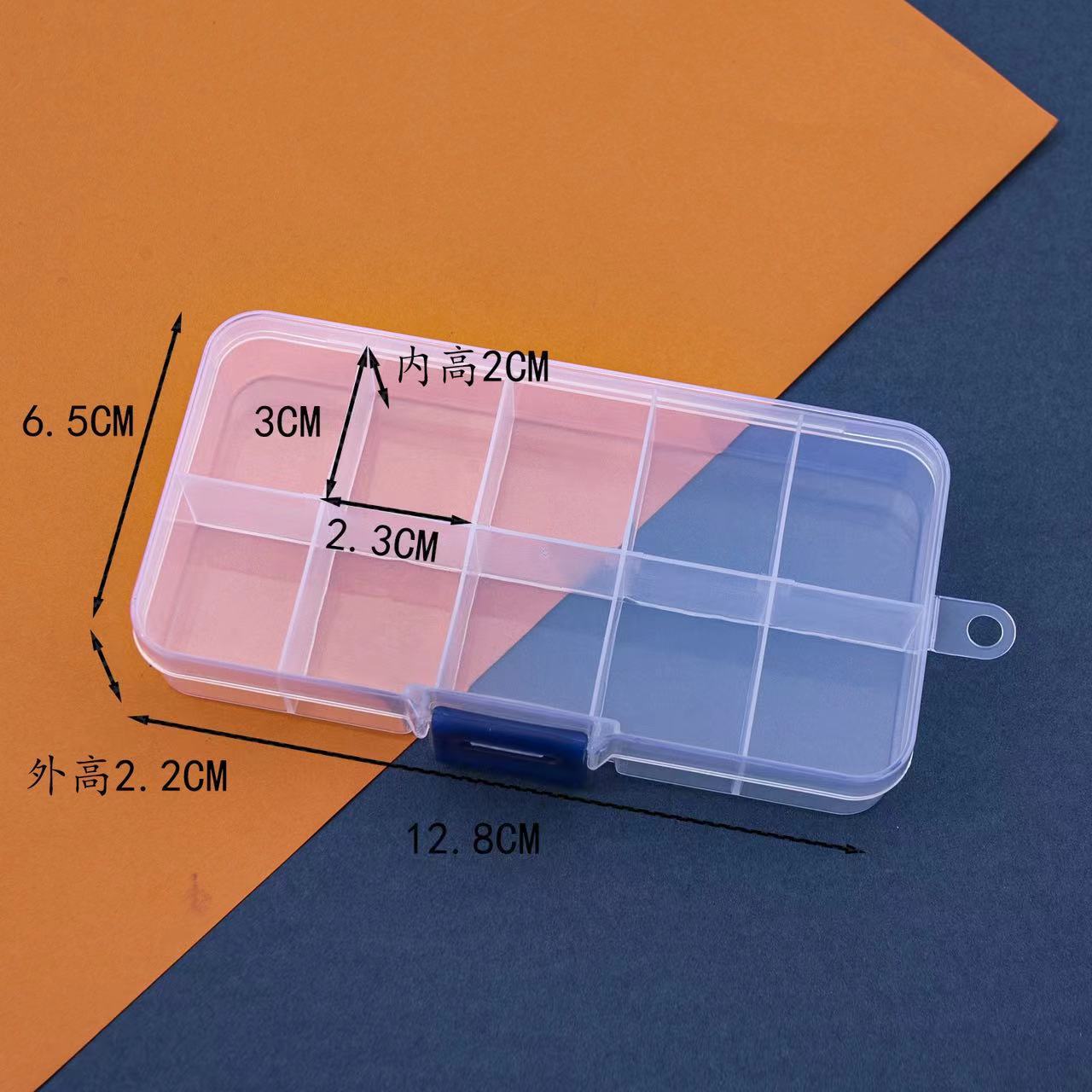 Accesorios DIY piezas de joyería cuentas transparentes caja de almacenamiento pendientes caja de almacenamiento joyería caja de acabado caja desmontable