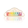 Cloud white brooch