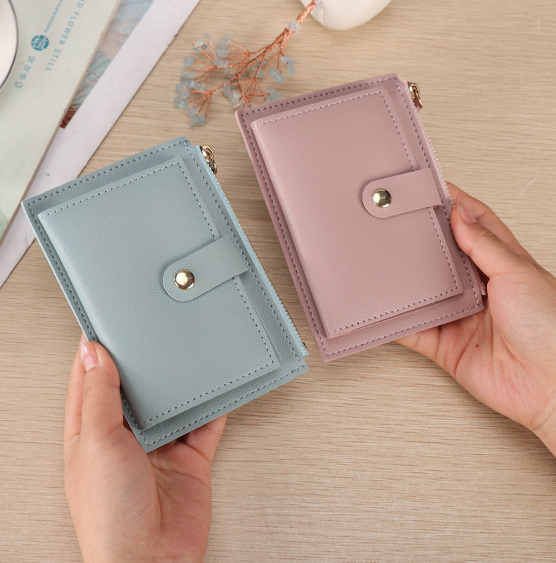 37g Weight Zipper, Buckle Closure Type Small Wallets Bags Type 1 Piece Quantity Daily Occasion Pu Leather Material Solid Color Pattern All Seasons Season Women's Gender Simple Style, Classic Style Style Square Shape Women's Solid Color Pu Leather Zipper Buckle Small Wallets 1
