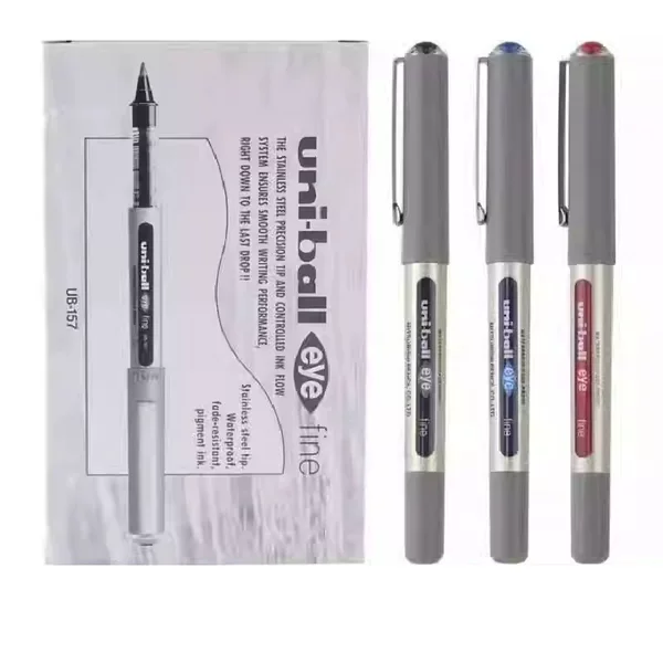 Japan uni Mitsubishi UB-157 straight liquid ball pen large capacity sign pen pen gel pen for students 0.7mm