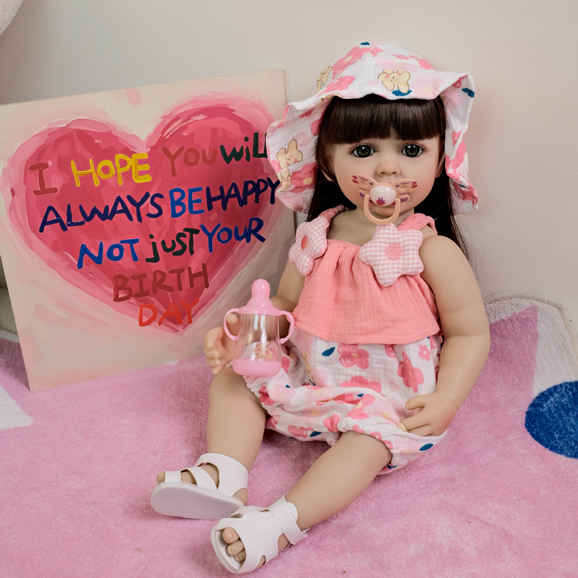 NPK22inch honda estilo de vacaciones Betty simulación renacimiento muñeca acompañante niño regalo