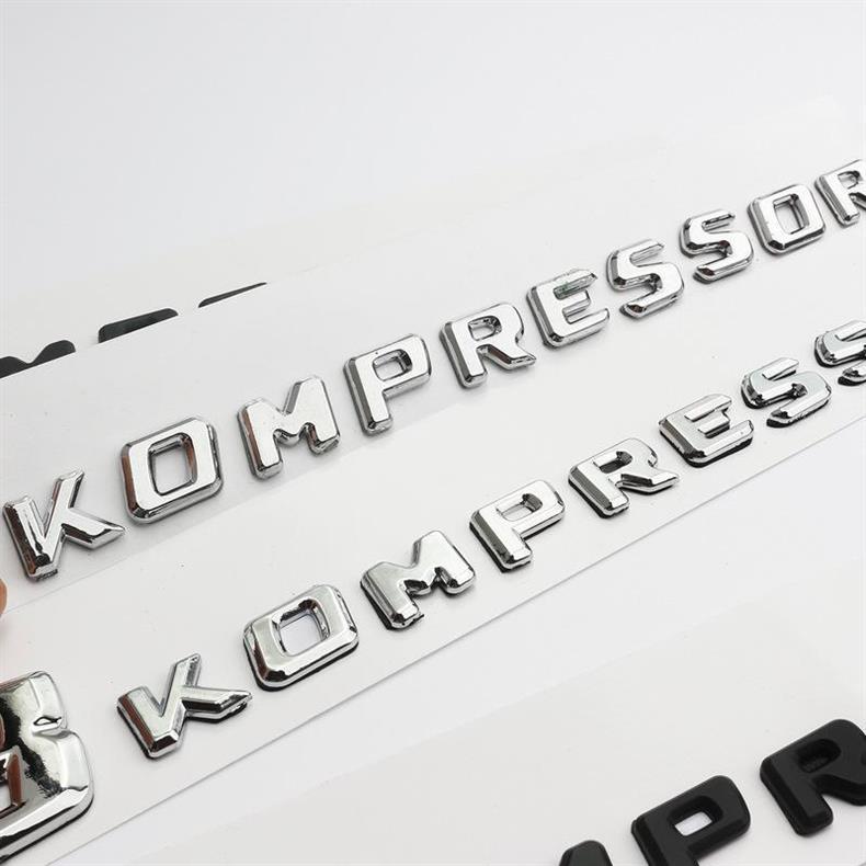 Suitable for Mercedes-Benz V12 BITURBO car emblems, V8 KOMPRESSOR turbocharger emblems, and side fender emblems