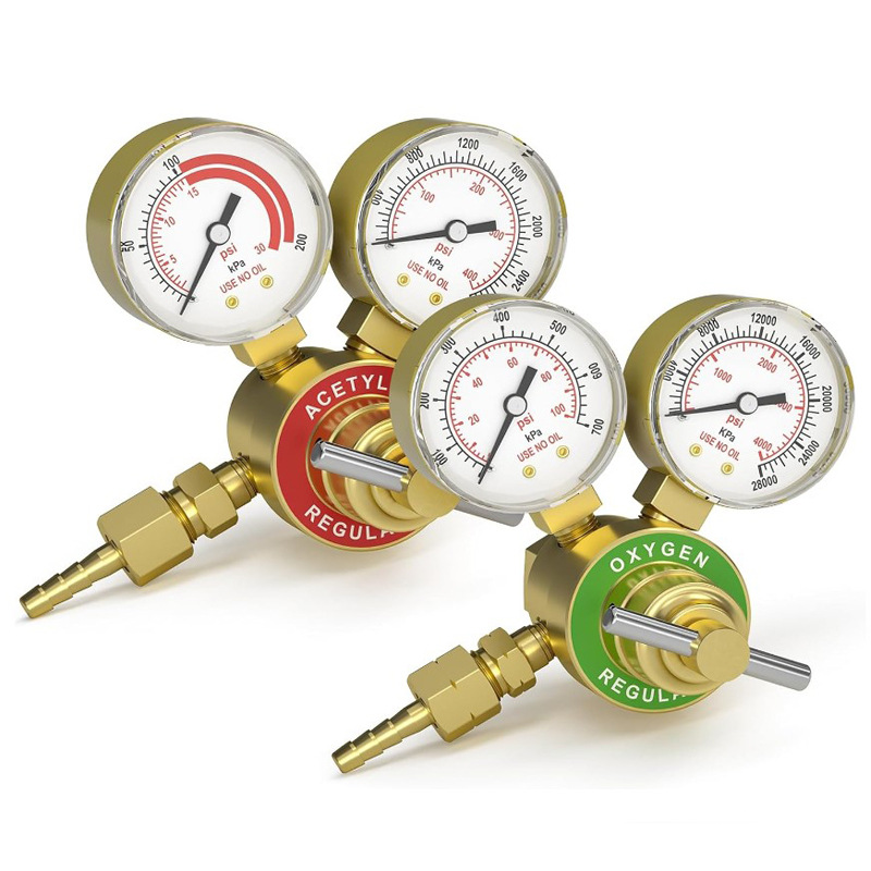 焊接气体调节器氧气表乙炔压力表小型MC气瓶焊割套组减压阀