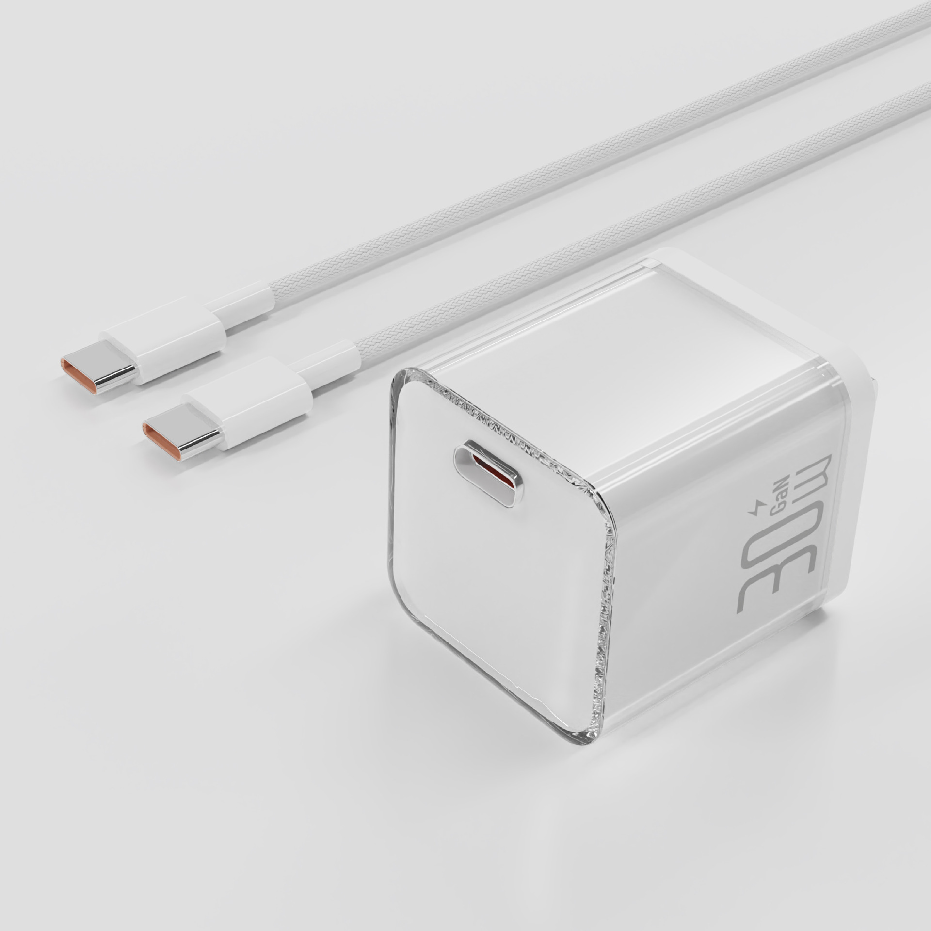 PD30W cargador de nitruro de gallio permeable al hielo para Apple 16 cargador de teléfono móvil cargador rápido de Apple cabeza de carga rápida