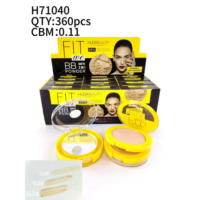 HUDA双层粉饼Beauty胡达美丽Luminous Pressed Powderهوداب|undefined