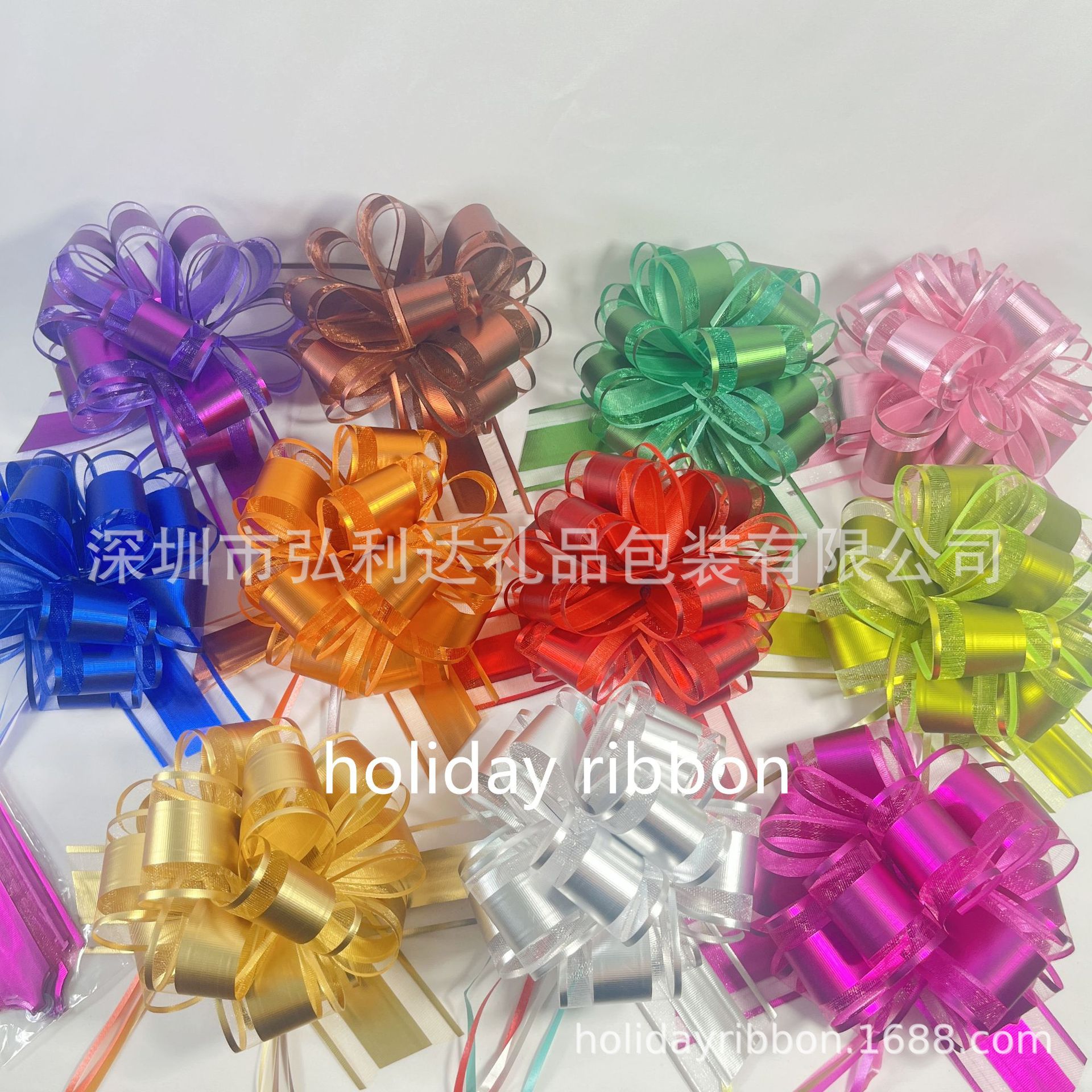 Materiales de embalaje de flores de bodas de impresión de PP de tamaño grande flores de bola arco de flores de mano de mano fiesta al por mayor