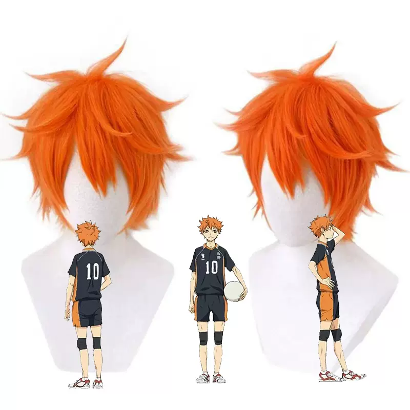 排球少年日向翔阳COS假发橙色短发反翘易造型cosplay