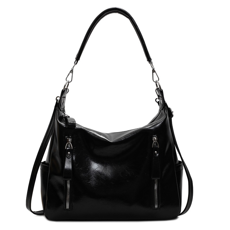 Bolsos de gran capacidad para mujer 2025 nuevo bolso de súper fuego de comercio exterior Bolso de axila de un solo hombro de varios bolsillos
