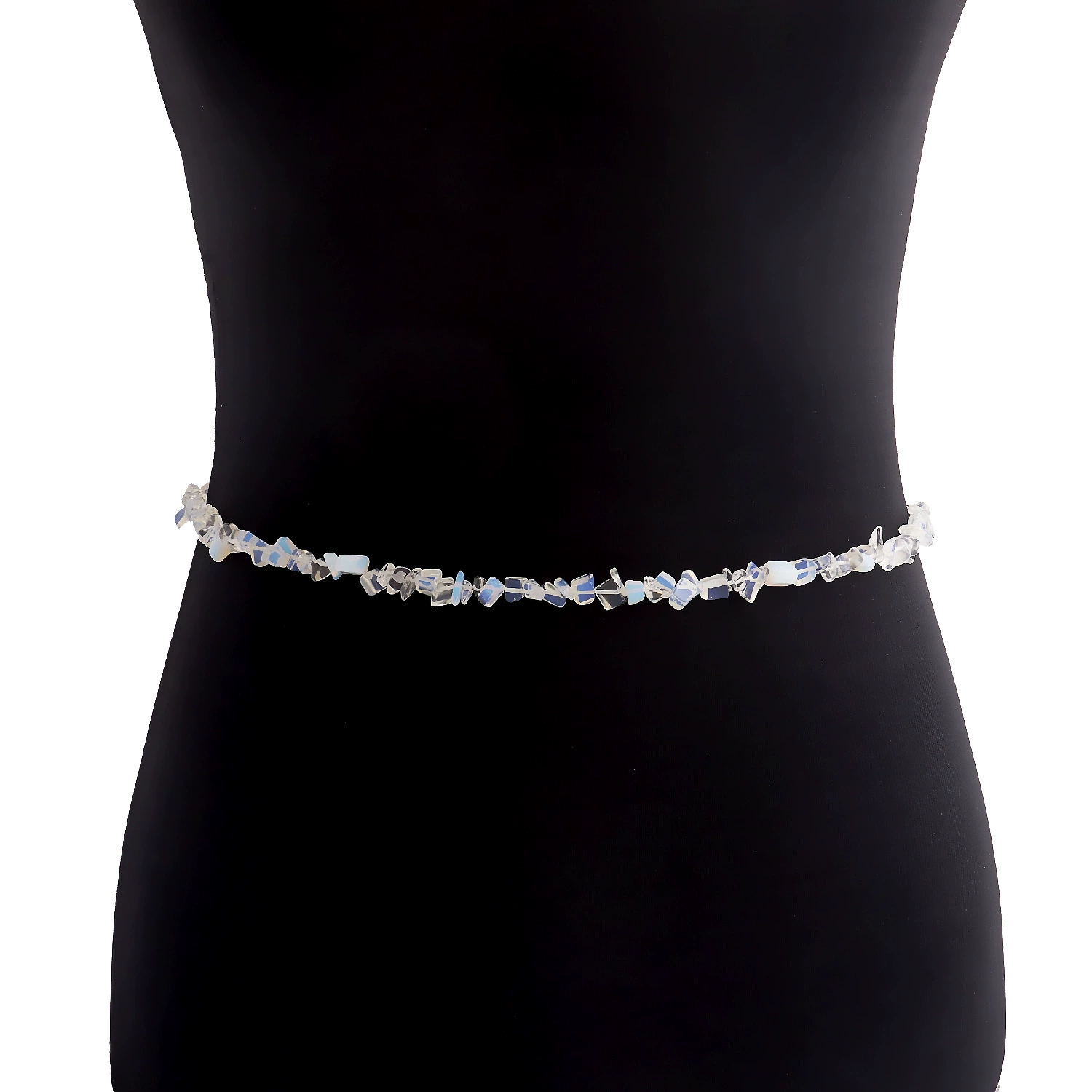 Accessory, natural water, crystal, fashionable chain hip-hop style, European style, boho style