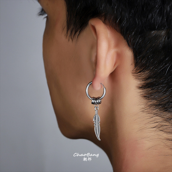 retro trend earrings stainless steel