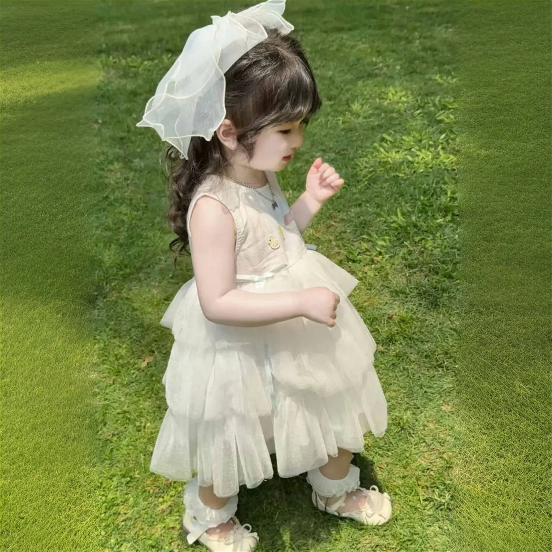 Vestido de siete niñas de limón salado 25 nuevo estilo de verano falda de chaleco sin mangas de moda para niños falda de princesa para bebés falda de pastel