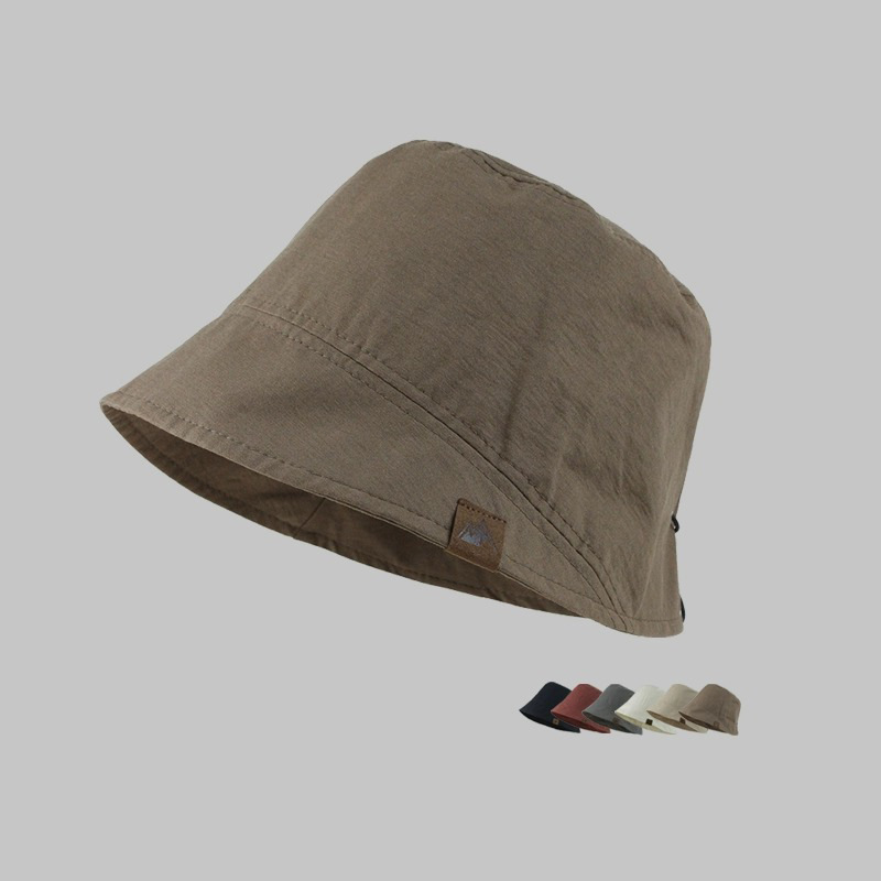 Korean Single Breathable Plain Sunshade Bucket Hat for Women, Face-Slimming, High-Cold Style, Face-Covering Bucket Hat, Face-Shaping Cloche Hat Korean Single Breathable Plain Sunshade Bucket Hat for Women, Face-Slimming, High-Cold Style, Face-Covering Bucket Hat, Face-Shaping Cloche Hat