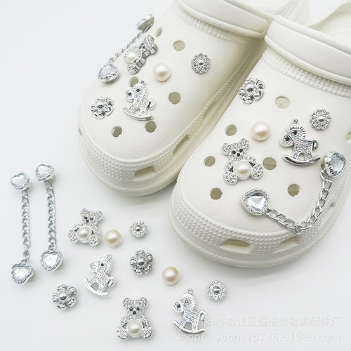 Loss of Saturn Cave Shoes Accessories Removable Shoe Accessories Cross Slippers Decorative Shoe Clips High-end DIY Shoe Flowers