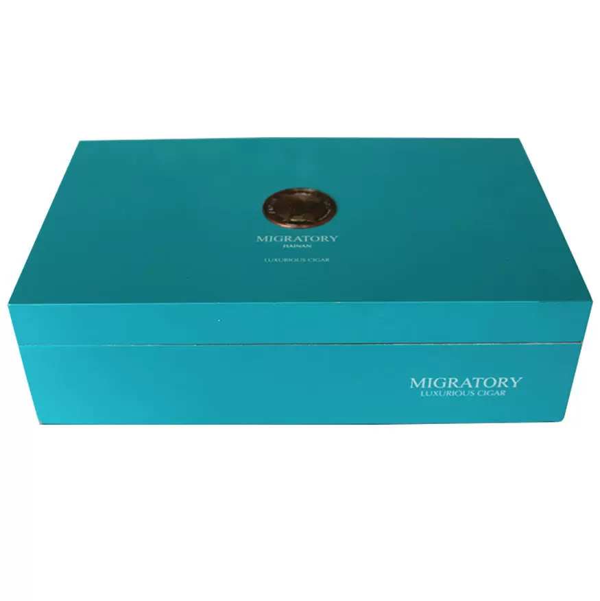 定制亮光烤漆雪茄盒雪松木保湿盒实木盒雪茄收藏储存礼盒伴手礼盒