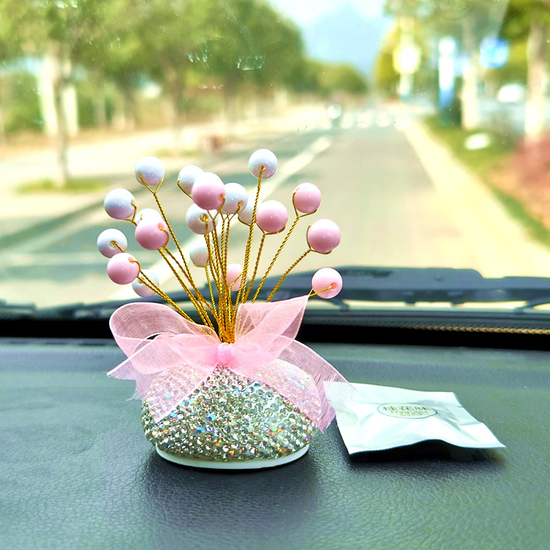 라이트 핑크 화이트 비즈 아로마 테라피 스타