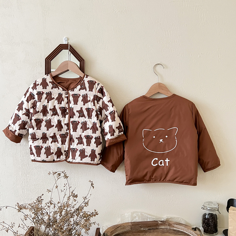 Niñas Bebé ropa de otoño e invierno ropa de bebé de doble cara para niños chaqueta cálida para niños Jiujiang forro de chaqueta para niños