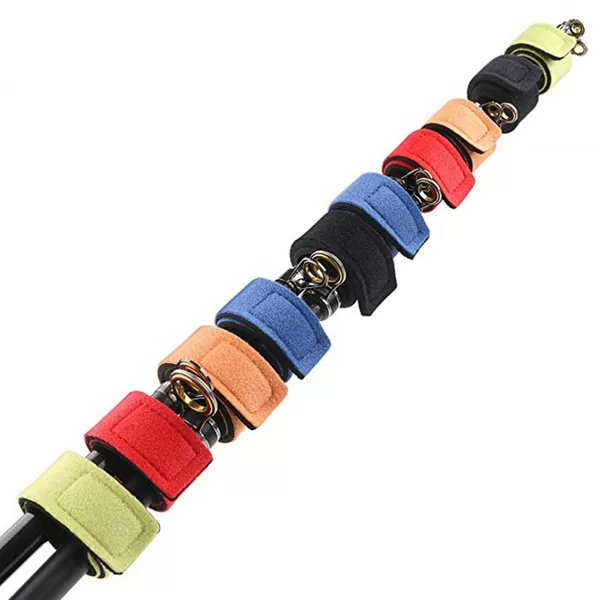 Luya Rod with Tying Rod with Rod Cover Sheath Luya Rod Throwing Rod Protective Cover Strap Tie Tying Rod with Velcro