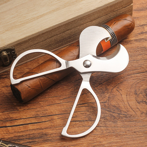 Stainless steel cigar scissors scissors accessories cigar cutter portable pliers Cuban cigar tools smoking accessories wholesale c888