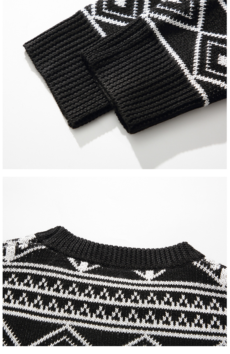 Men's Knitted Sweater Casual Winter Pullover For Men_voghion.com