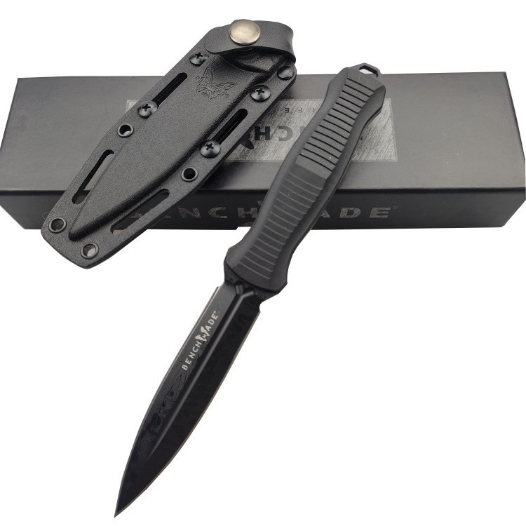 高端蝴蝶133多功能直刀高硬度户外便携求生刀D2钢G10手柄水果直刀