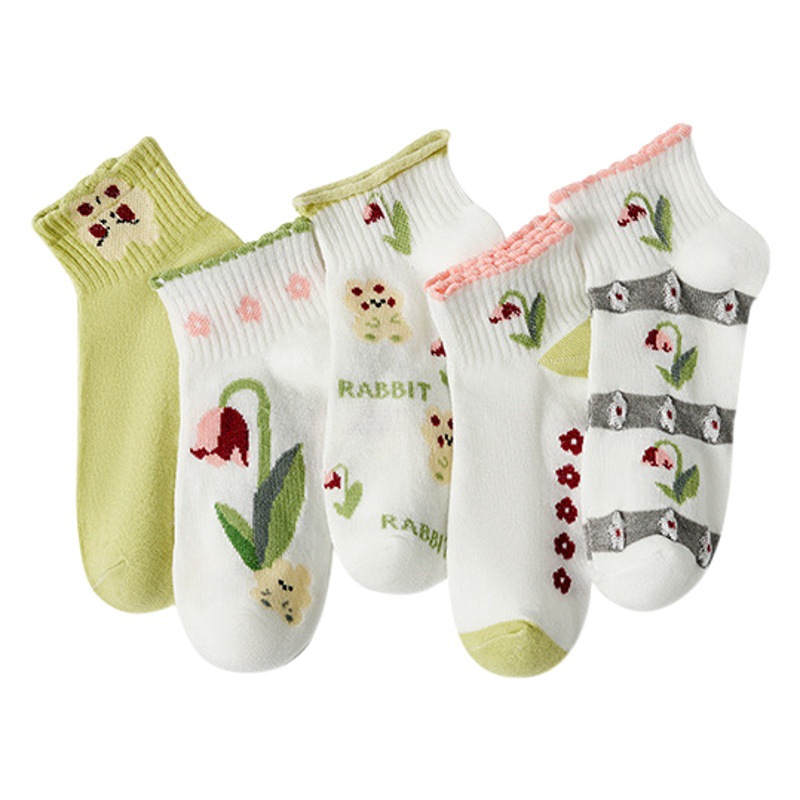 Corea del Sur Puerta del Sur Huahui Calcetines Bajos de corte bajo de las mujeres elegantes y decentes de la señora ins barco de moda Calcetines lote