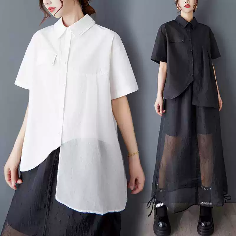 Summer design shirt, Korean style, plus size