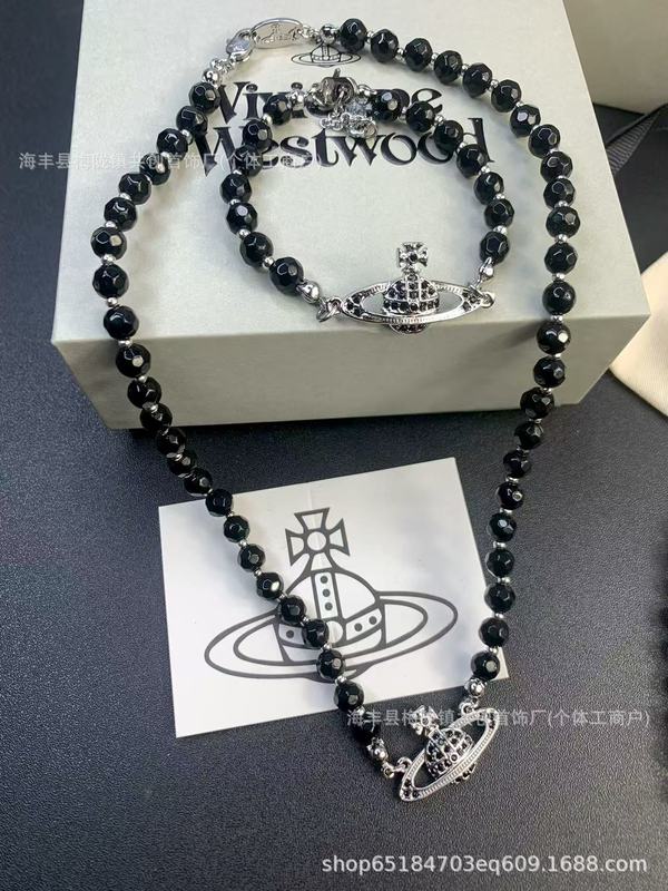 西太后黑水晶单层满钻项链朋克暗黑风锁骨链男女皆可带批发|undefined
