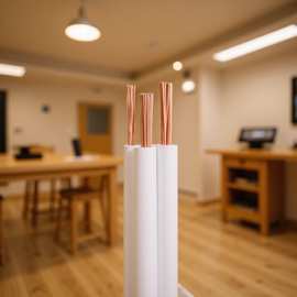 胡杨RVB精品白色平行线，每卷100足米可开专票