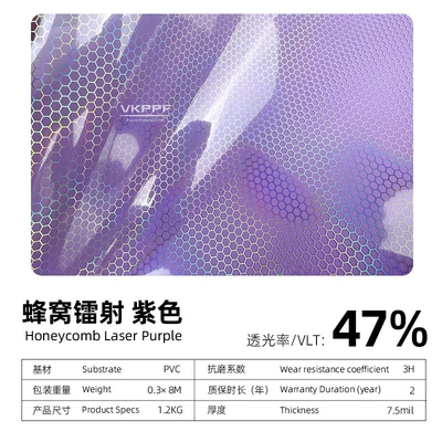 Light Color Changing Sticker, Scratch-Resistant – Car headlight protective film - purple-30cm8m