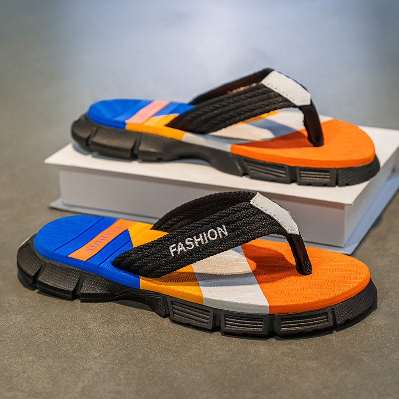 Zapatillas de flip flop para hombres coreanos cómodas zapatillas de plantilla para hombres zapatos de playa transfronterizos vietnamitas flip flops