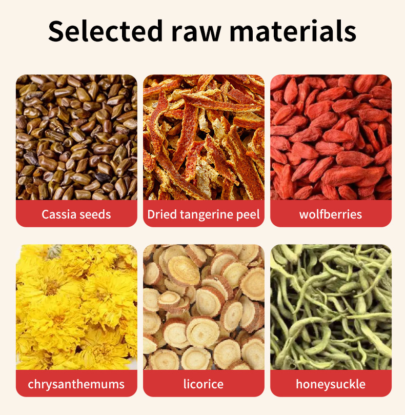 Chrysanthemum Cassia Seed Tea Jue Ming Zi Herbal Tea Bags 5g x 30 Cold Brew Flower Tea 150g key features
