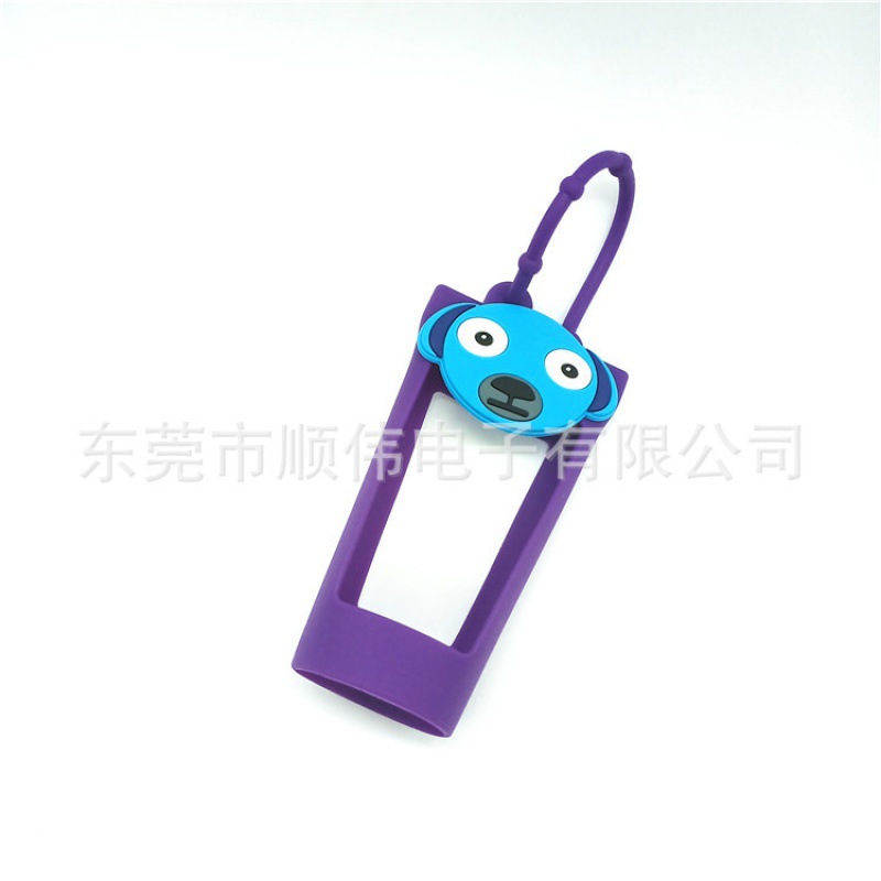 热销可爱卡通唇膏硅胶保护套 口红软管套 便携式唇彩硅胶套