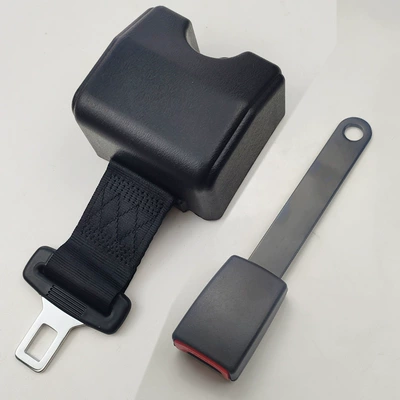 Retractable Two-Point Seat Belts for: Car seat belt - c013-black-retractor-22cm-hard-handle-base
