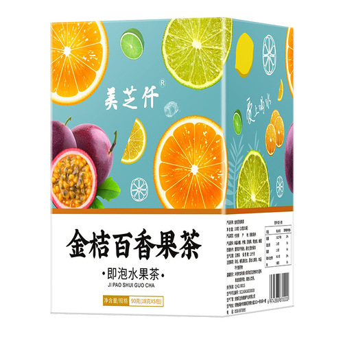 Ginger Citrus and Passion Fruit Tea, Famous Fruit Tea, Freeze-dried Lemon Slices, Honey Passion Fruit and Lime Tea, Wholesale, Dropshipping One Piece