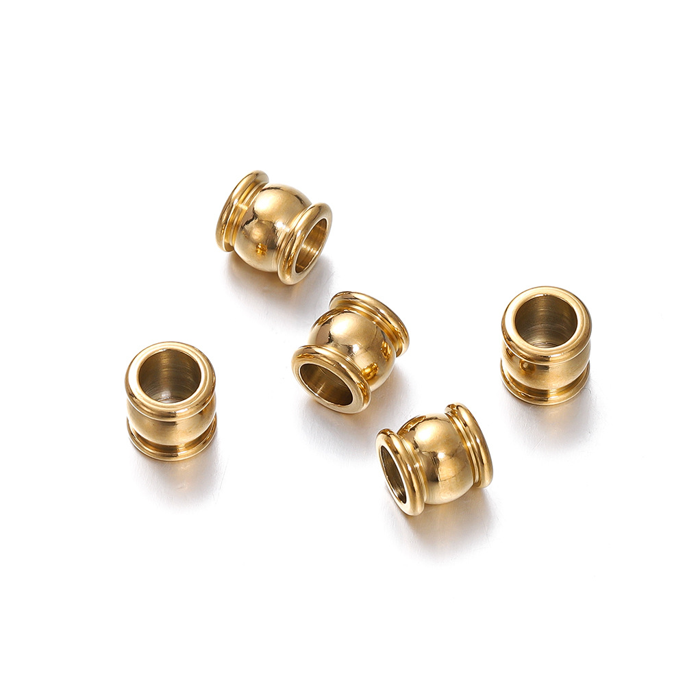 3g Weight Beads Jewelry Making Type DIY Jewelry Accessories Classification 10 PCS/Package Quantity 304 Stainless Steel Material Solid Color Pattern Plating Design Simple Style, Classic Style Style 10 PCS/Package 304 Stainless Steel Solid Color DIY Jewelry Accessories Beads 10