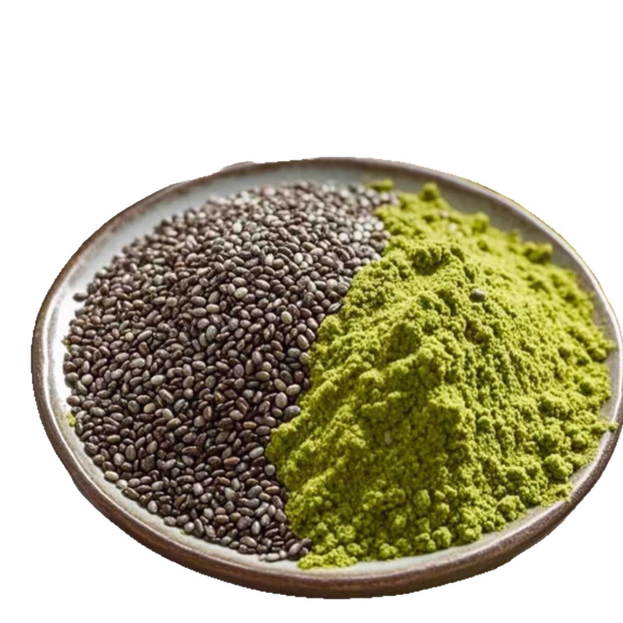 Kale Chia Seed Avocado Meal Replacement Powder 150g Sugar Free Low Fat On the Go Nutrition Shake in use