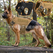 戰術訓練狗衣胸背心、一千D尼龍護甲大中型犬訓練牽引馬甲