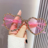 Sunglasses heart shaped suitable for photo sessions, sun protection cream, glasses, new collection, graduation party, UF-protection