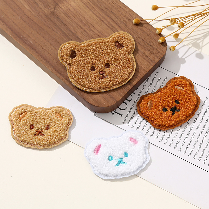 クリエイティブクマの衣類装飾かわいい布ステッカー DIY ジュエリー材料漫画子供服刺繍アクセサリー工場卸売|undefined