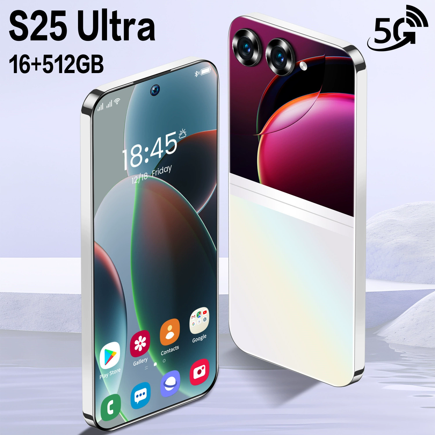 Smartphone S25 Ultra 16+512GB, Android 5G, 6.7" Class, Dual Camera