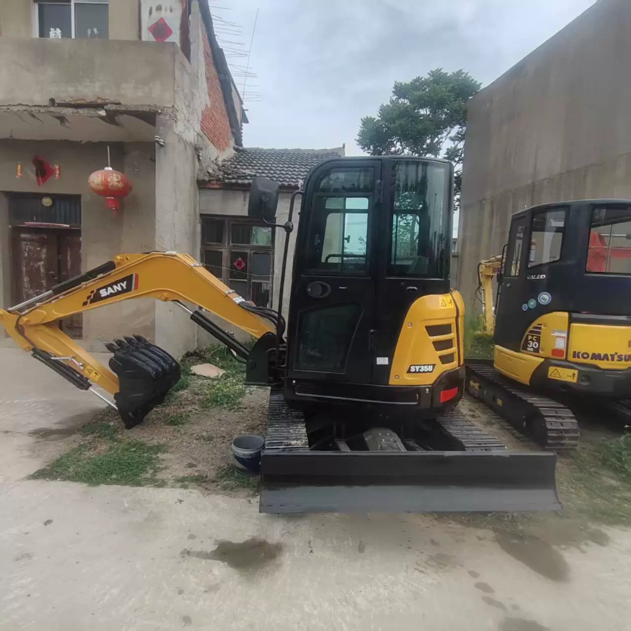 Мини-экскаватор Sany SY35U 3,5 тонны, гусеничный микро-экскаватор с ковшом, недорогая строительная техника