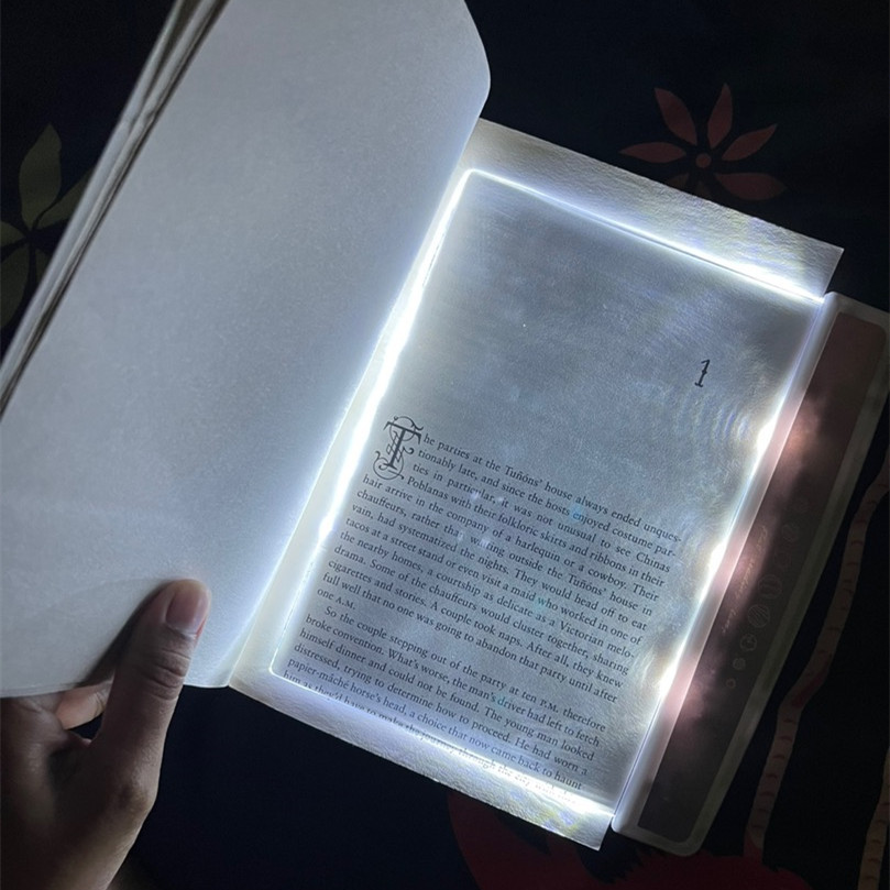 LED book reading cross-border booklight transparent tablet reading lamp student night light portable desk lamp