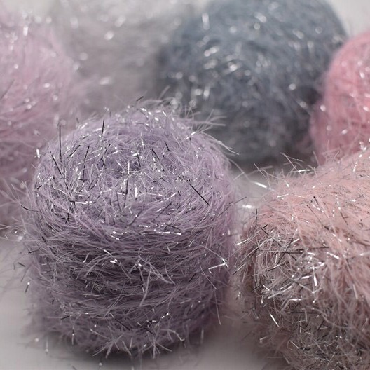 New Handmade Characteristic Line Bright Silk Line Long Feather Yarn Gold Line Imitation Mink Line Soft DIY Woven Wool Group New Handmade Characteristic Line Bright Silk Line Long Feather Yarn Gold Line Imitation Mink Line Soft DIY Woven Wool Group