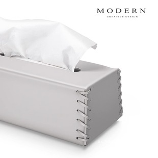 Art Entrance Coffee Table Modern European Style Living Room Creative Paper Box Tissue Box Light Luxury