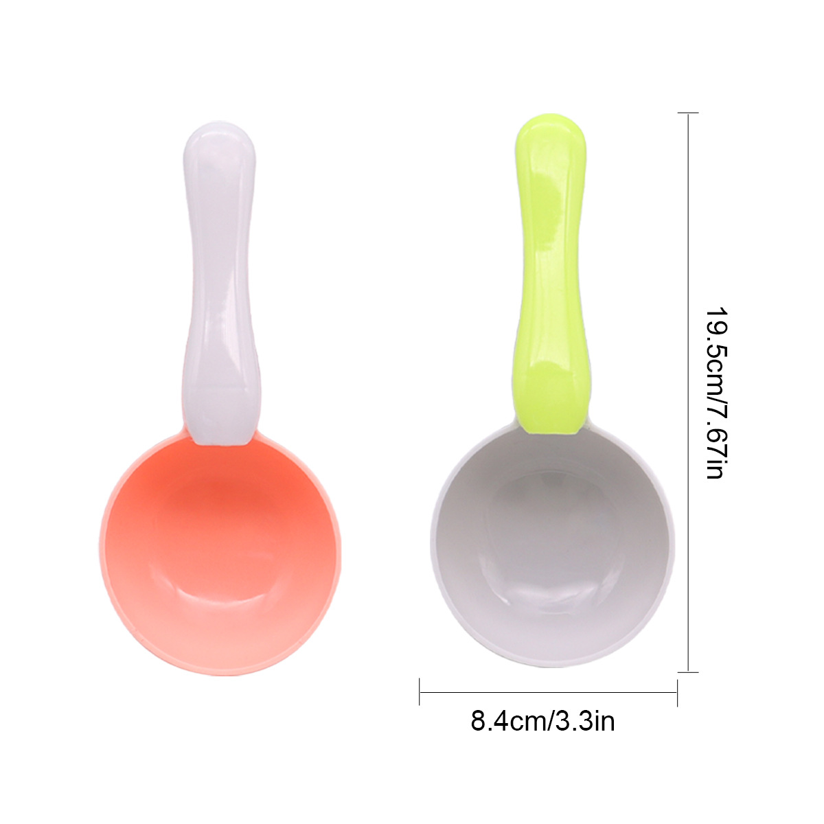 Cuchara de comida para perros transfronteriza con clip Cuchara de comida para gatos de plástico Cuchara de comida para mascotas a prueba de humedad Pala de comida para gatos Juegos para perros Necesidades diarias