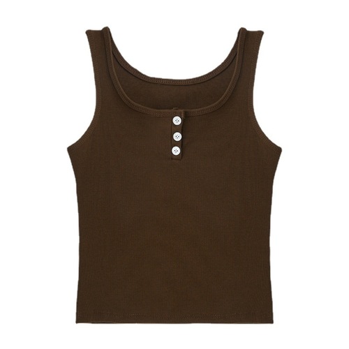 Carefully selected niche thread outer short tops for summer with sleeveless Korean style camisole sexy vest for women ins