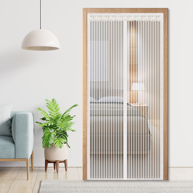 Punch-free Anti-mosquito Door Curtain Household Magnetic Stripe Compartment Curtain Soft Screen Door Velcro Anti-mosquito Door Curtain