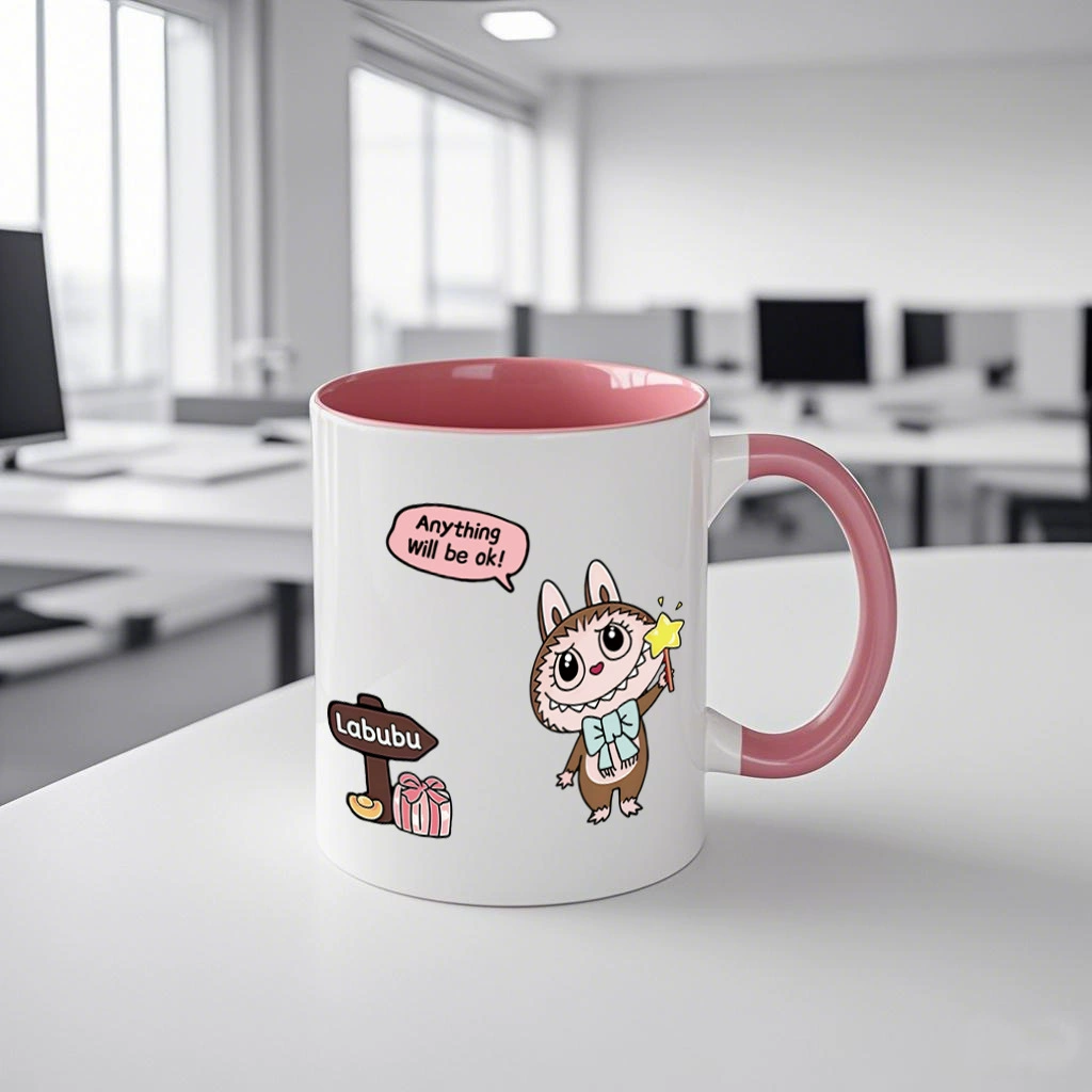 Новый продукт Labubu мультяшная кружка Labubu, забавная детская кружка для воды
