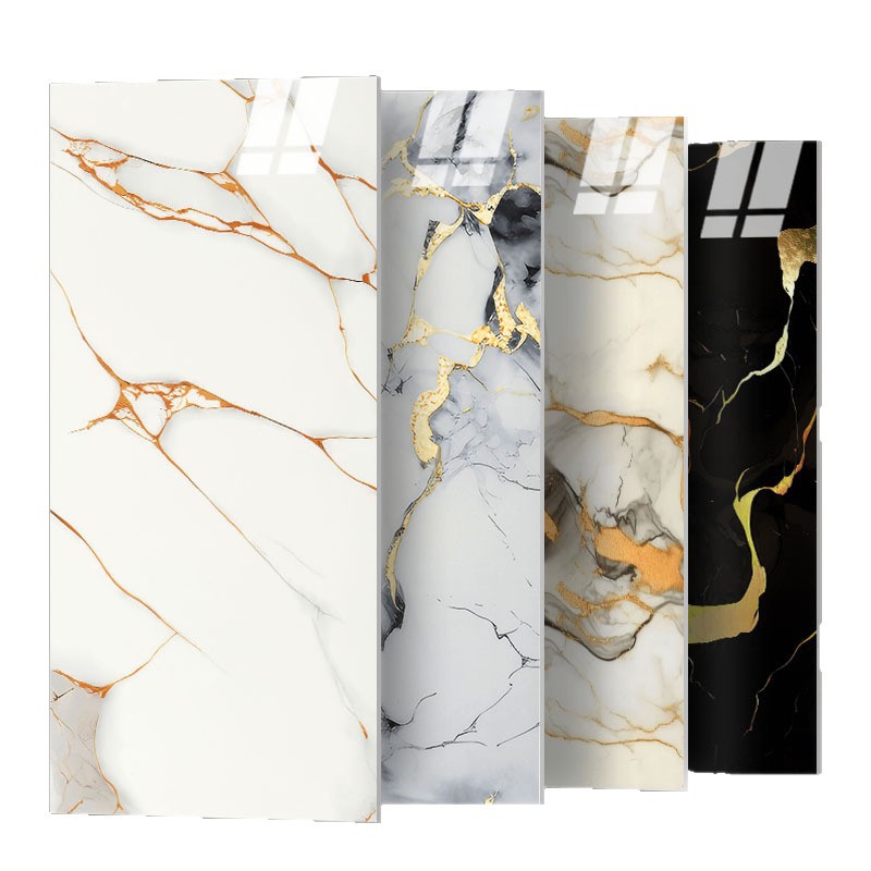 Aluminum Plastic Panel Tile Wall Sticker Self-Adhesive PVC Marble Sticker Wall Renovation Concealment Decoration_voghion.com