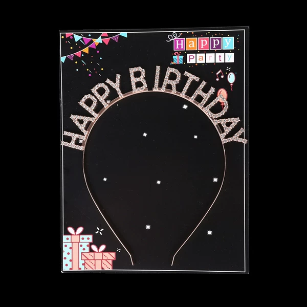 Happy birthday rose gold + card